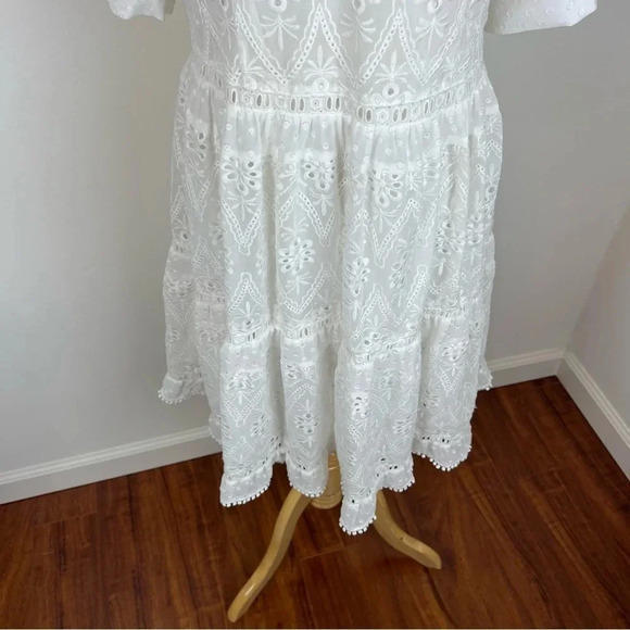 NWT Maje Revery Broderie Anglaise Swiss Dots Dress Size 2 US M - Picture 9 of 13